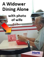 It's never easy dining out alone -- but one man has found a way to ensure he never feels lonely.